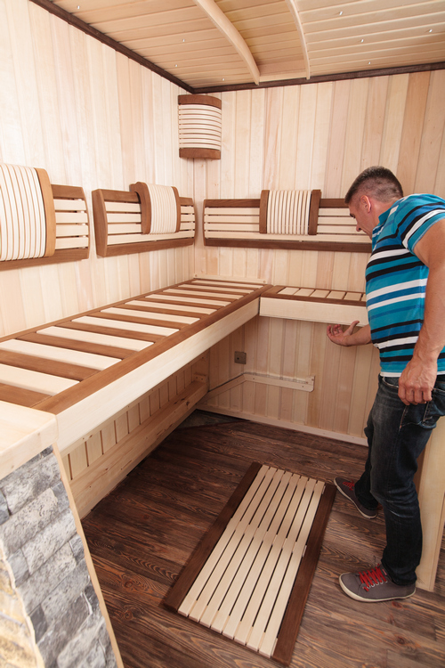 лежак для саун