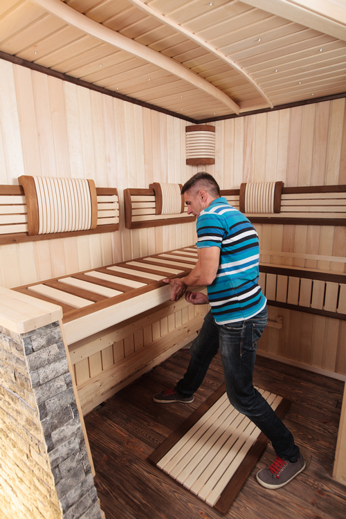 лежак для саун