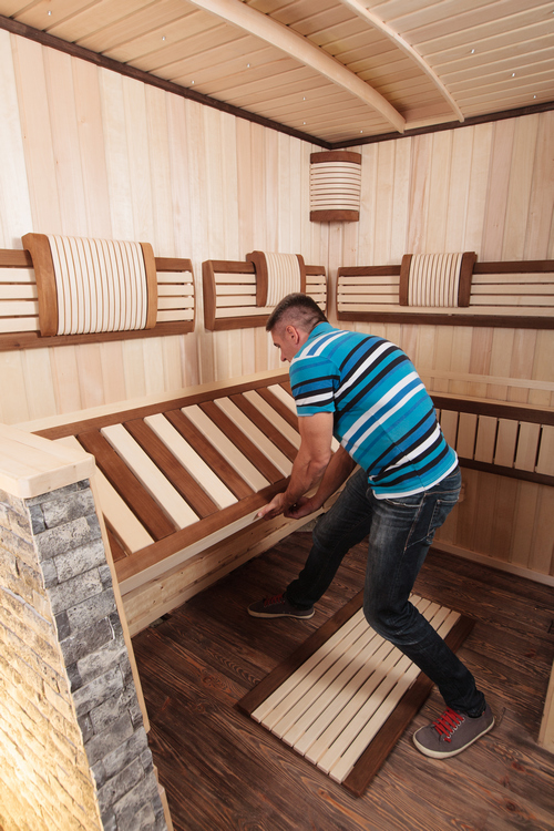 лежак для саун