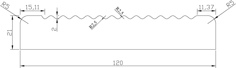 Доска террасная термососна 21х120 от1,0 до 2,0м