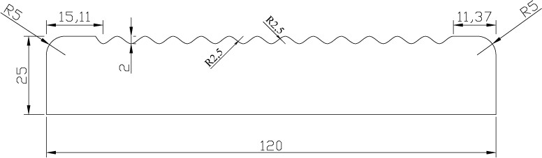 Доска террасная термососна 25х120 от1,0 до 2,0м